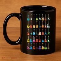 Love Guitar Different Guitars Music Lover Funny Gift 11oz C Handle Ceramic Mug thumb 4