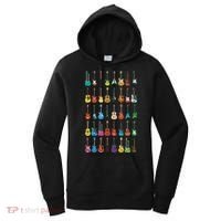 Love Guitar Different Guitars Music Lover Funny Gift Women's Hoodie thumb 0