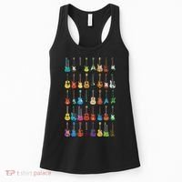 Love Guitar Different Guitars Music Lover Funny Gift Women's Tank Top thumb 0