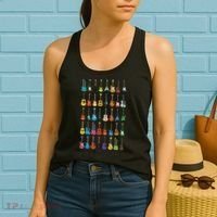 Love Guitar Different Guitars Music Lover Funny Gift Women's Tank Top thumb 2