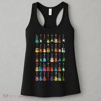 Love Guitar Different Guitars Music Lover Funny Gift Women's Tank Top thumb 3