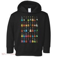 Love Guitar Different Guitars Music Lover Funny Gift Toddler Hoodie thumb 0