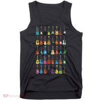 Love Guitar Different Guitars Music Lover Funny Gift Tank Top thumb 0