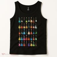 Love Guitar Different Guitars Music Lover Funny Gift Tank Top thumb 2