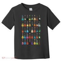 Love Guitar Different Guitars Music Lover Funny Gift Toddler T-Shirt thumb 0