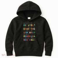 Love Guitar Different Guitars Music Lover Funny Gift Kids Hoodie thumb 0