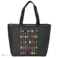 Love Guitar Different Guitars Music Lover Funny Gift Tote Bag thumb 0