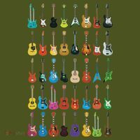 Love Guitar Different Guitars Music Lover Funny Gift The Baniff Cuffed Pom Beanie thumb 2