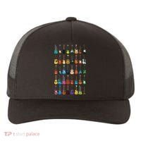 Love Guitar Different Guitars Music Lover Funny Gift Yupoong Adult 5-Panel Trucker Hat thumb 0
