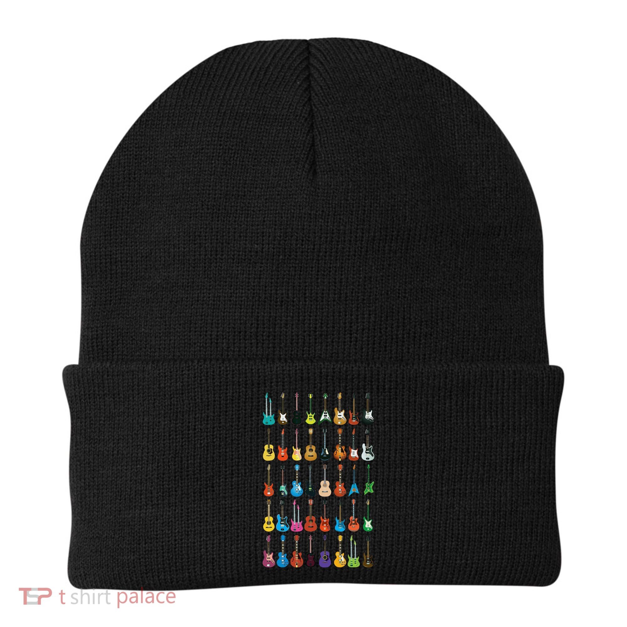 Love Guitar Different Guitars Music Lover Funny Gift Beanie