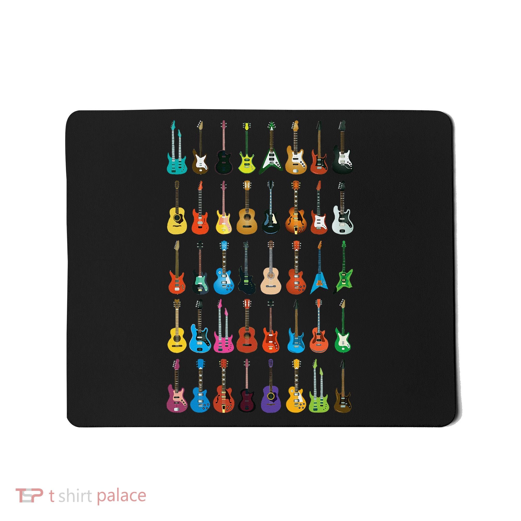Love Guitar Different Guitars Music Lover Funny Gift Mousepad