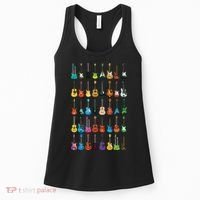 Love Guitar Different Guitars Music Lover Funny Gift Women's Tank Top thumb 0