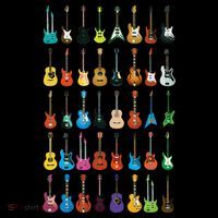 Love Guitar Different Guitars Music Lover Funny Gift Women's Tank Top thumb 5