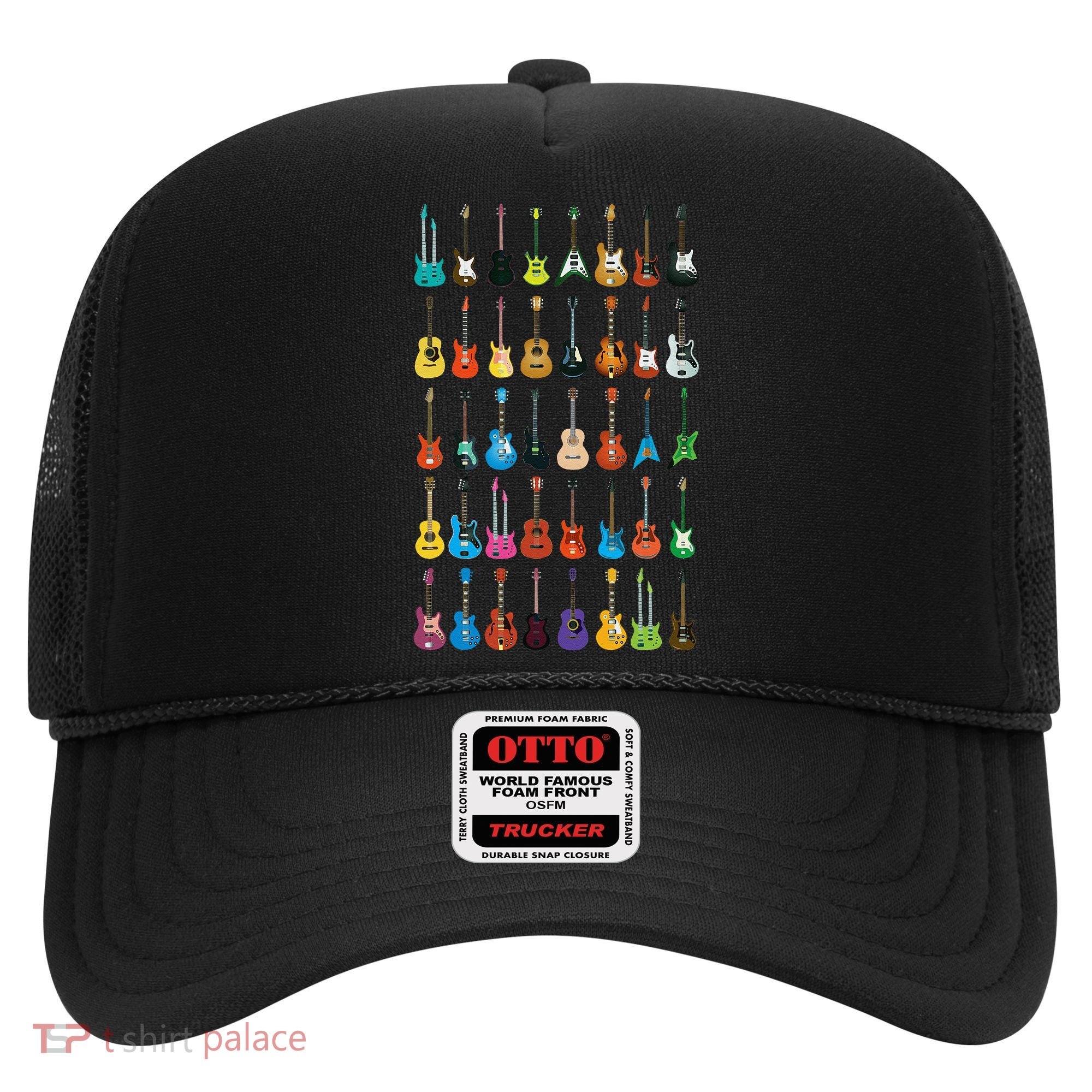 Love Guitar Different Guitars Music Lover Funny Gift Hat