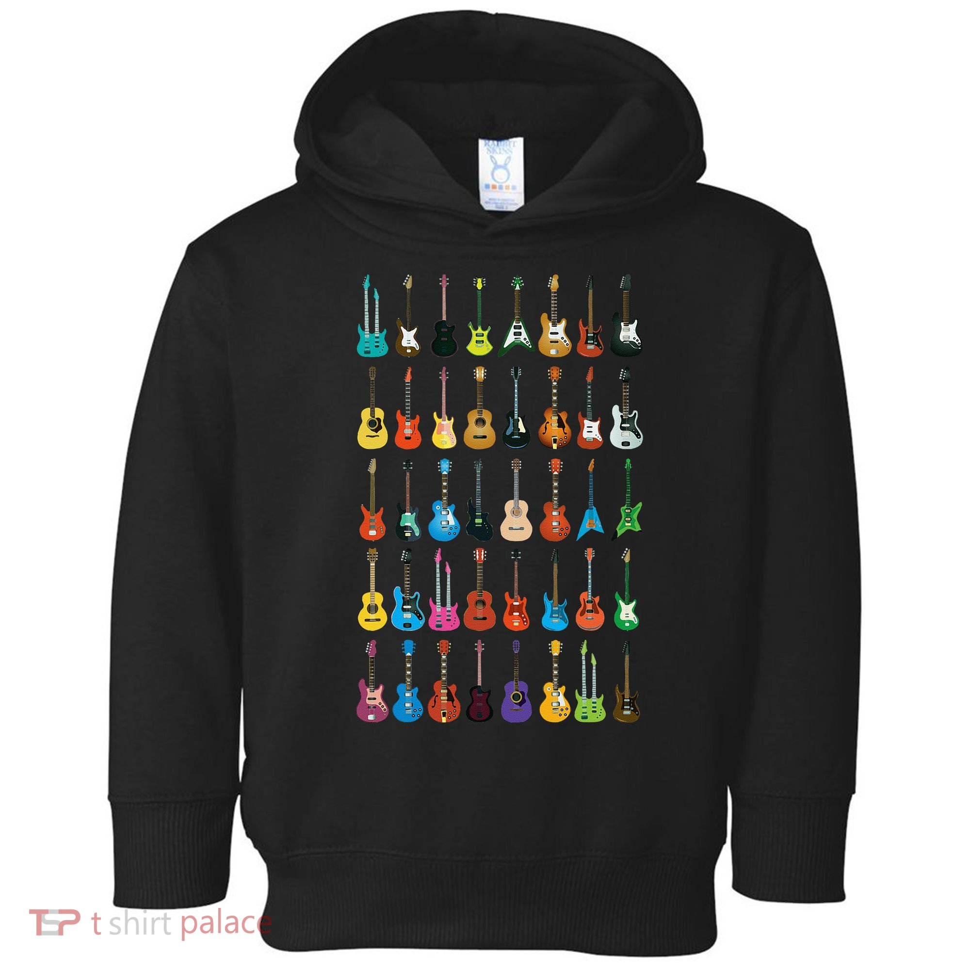 Love Guitar Different Guitars Music Lover Funny Gift Toddler Hoodie