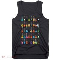 Love Guitar Different Guitars Music Lover Funny Gift Tank Top thumb 0