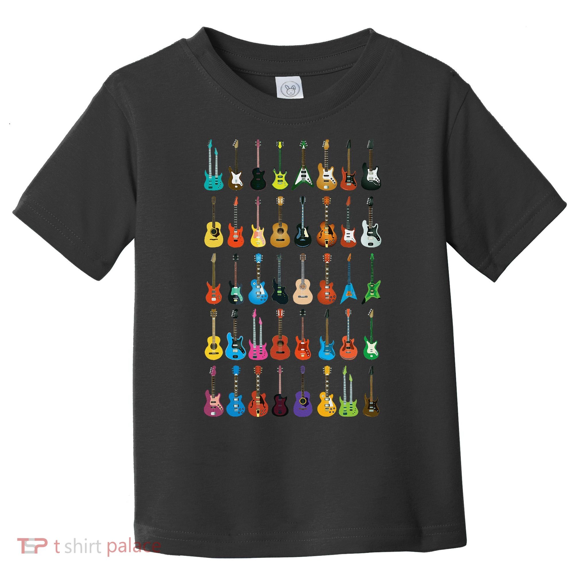 Love Guitar Different Guitars Music Lover Funny Gift Toddler T-Shirt