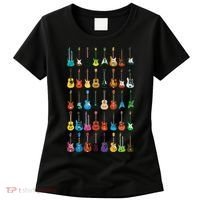 Love Guitar Different Guitars Music Lover Funny Gift Women's T-Shirt thumb 0
