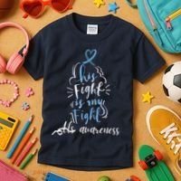 Lou Gehrig Disease ALS Awareness Month Celebration, Perfect For MND Patients Kids T-Shirt thumb 3