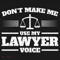 Lawyer Gift DonT Make Me Use My Lawyer Voice Gift Bucket Hat thumb 4