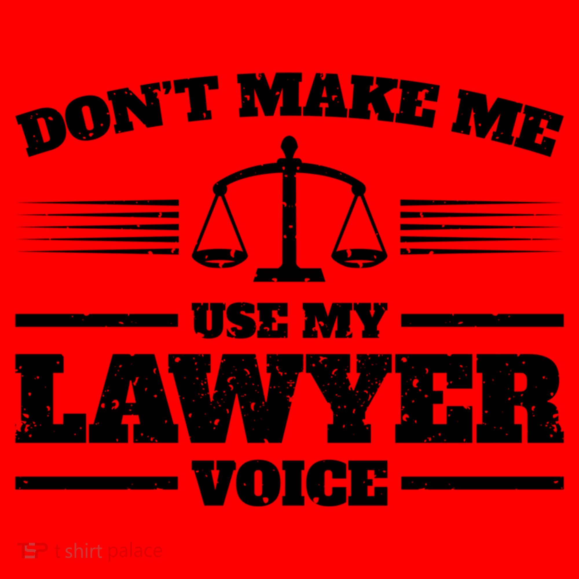 Lawyer Gift DonT Make Me Use My Lawyer Voice Gift Santa Hat