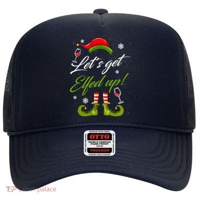Let's Get Elfed Up Wine Drinking Christmas Hat