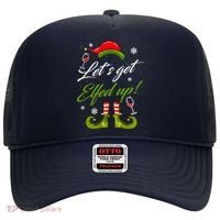 Let's Get Elfed Up Wine Drinking Christmas Hat thumb 0