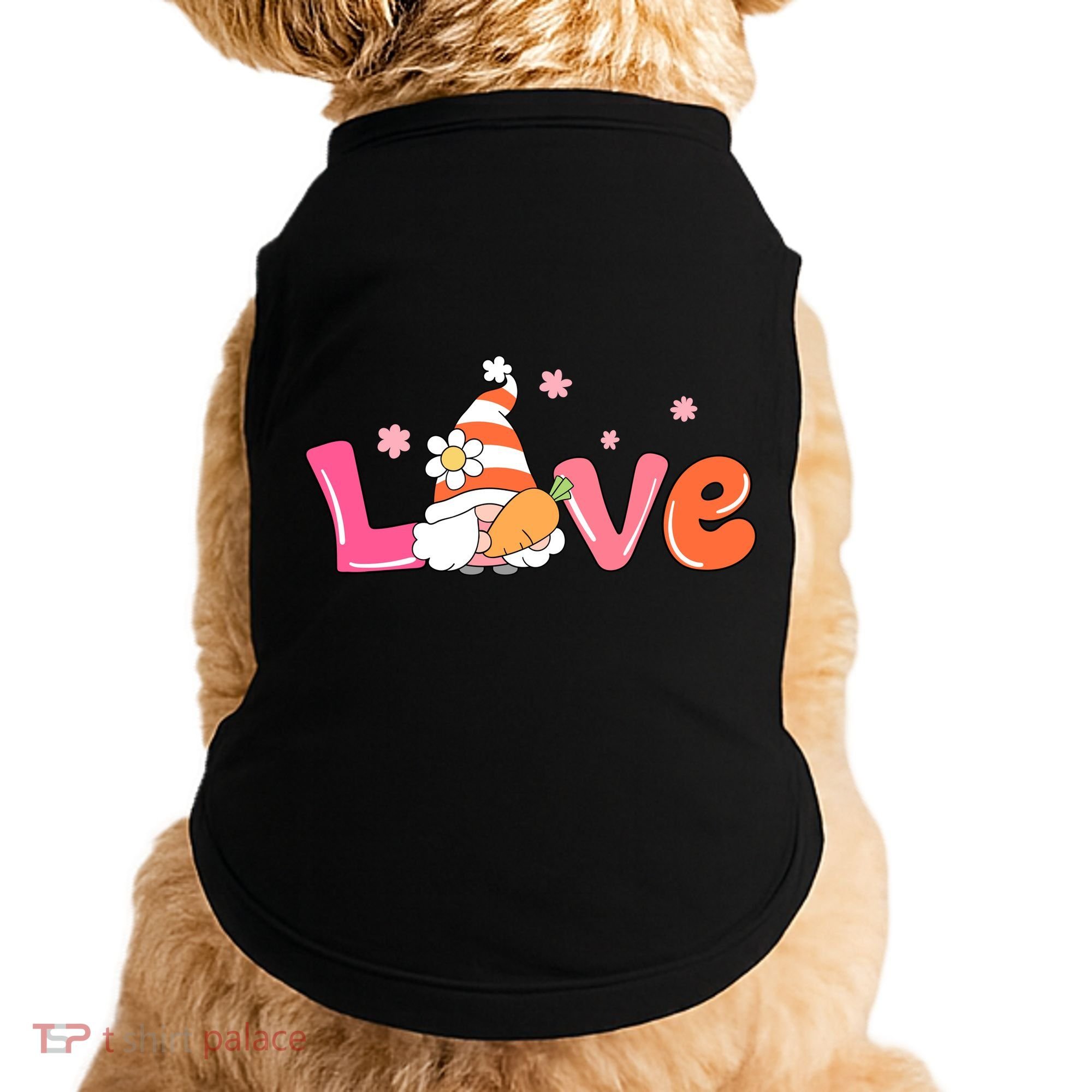 Love Gnome Easter Spring Cute Doggie Tank