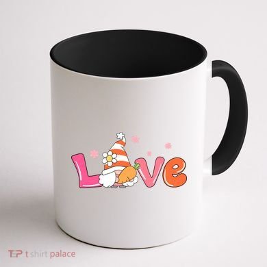 Love Gnome Easter Spring Cute Coffee Mug back