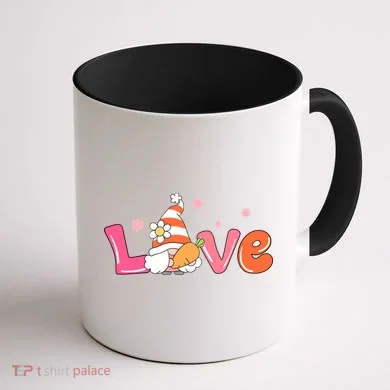 Love Gnome Easter Spring Cute Coffee Mug back