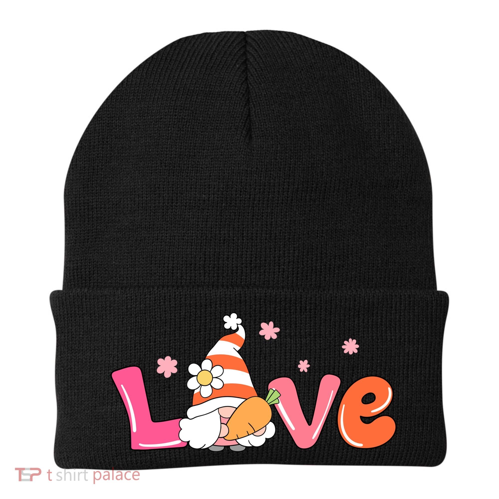 Love Gnome Easter Spring Cute Beanie