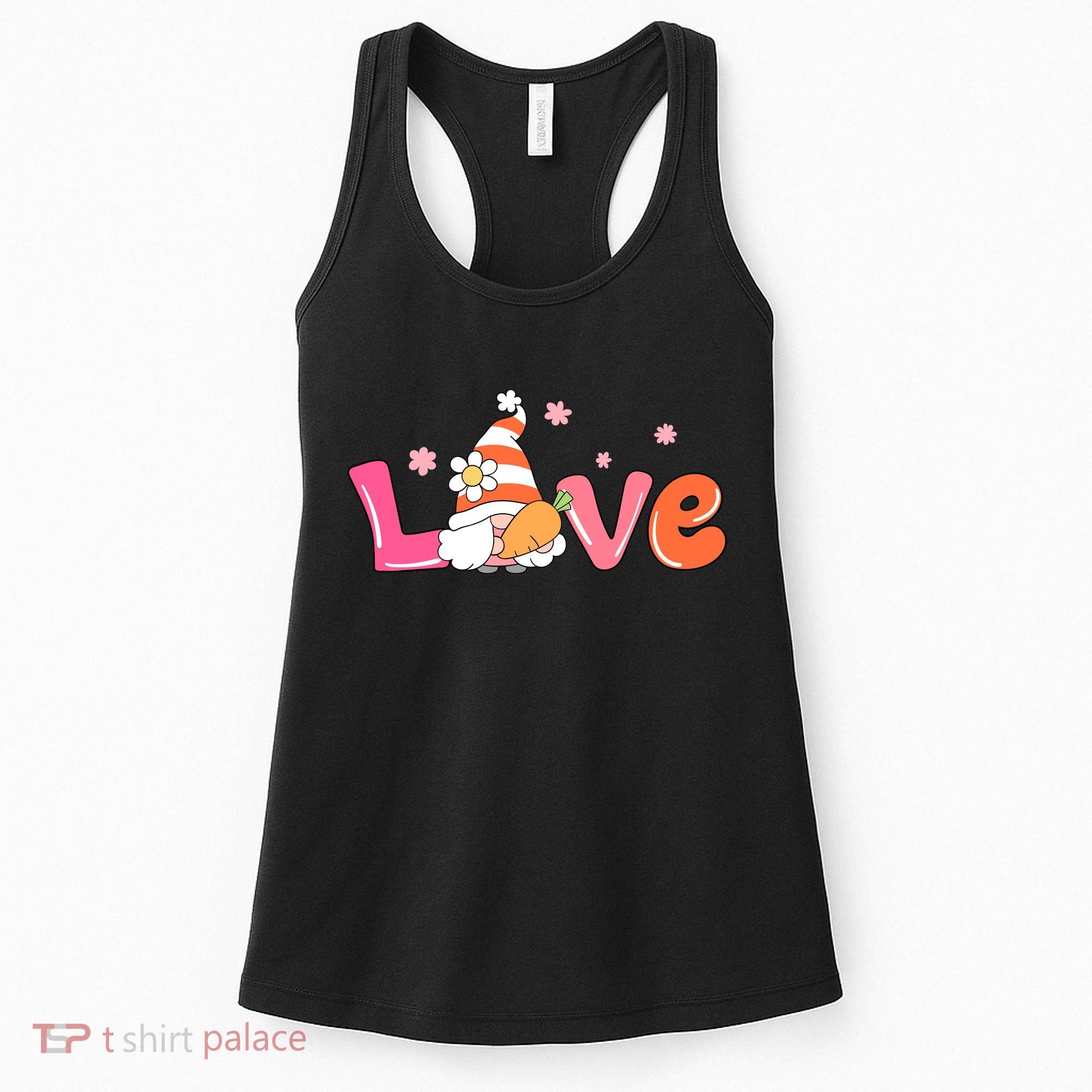 Love Gnome Easter Spring Cute Women's Tank Top