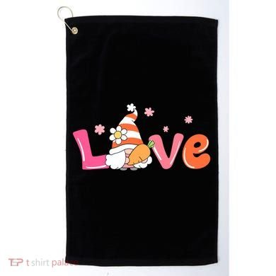 Love Gnome Easter Spring Cute Golf Towel