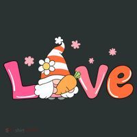 Love Gnome Easter Spring Cute T-Shirt thumb 7