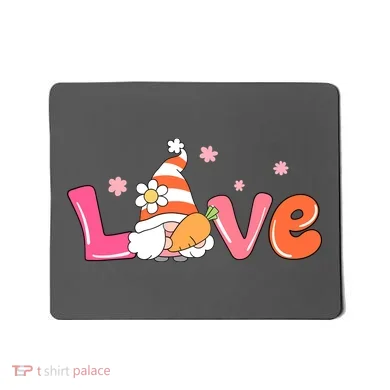 Love Gnome Easter Spring Cute Mousepad