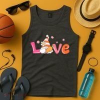 Love Gnome Easter Spring Cute Tank Top thumb 4