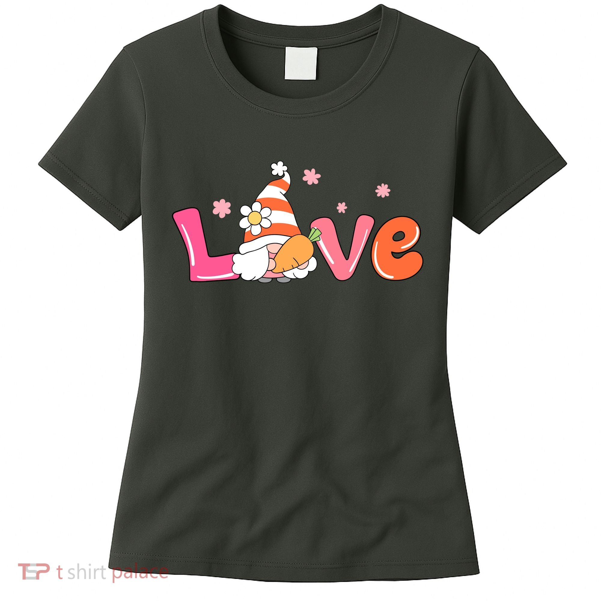 Love Gnome Easter Spring Cute Women's T-Shirt