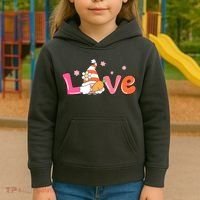 Love Gnome Easter Spring Cute Kids Hoodie thumb 3