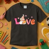Love Gnome Easter Spring Cute Kids T-Shirt thumb 3