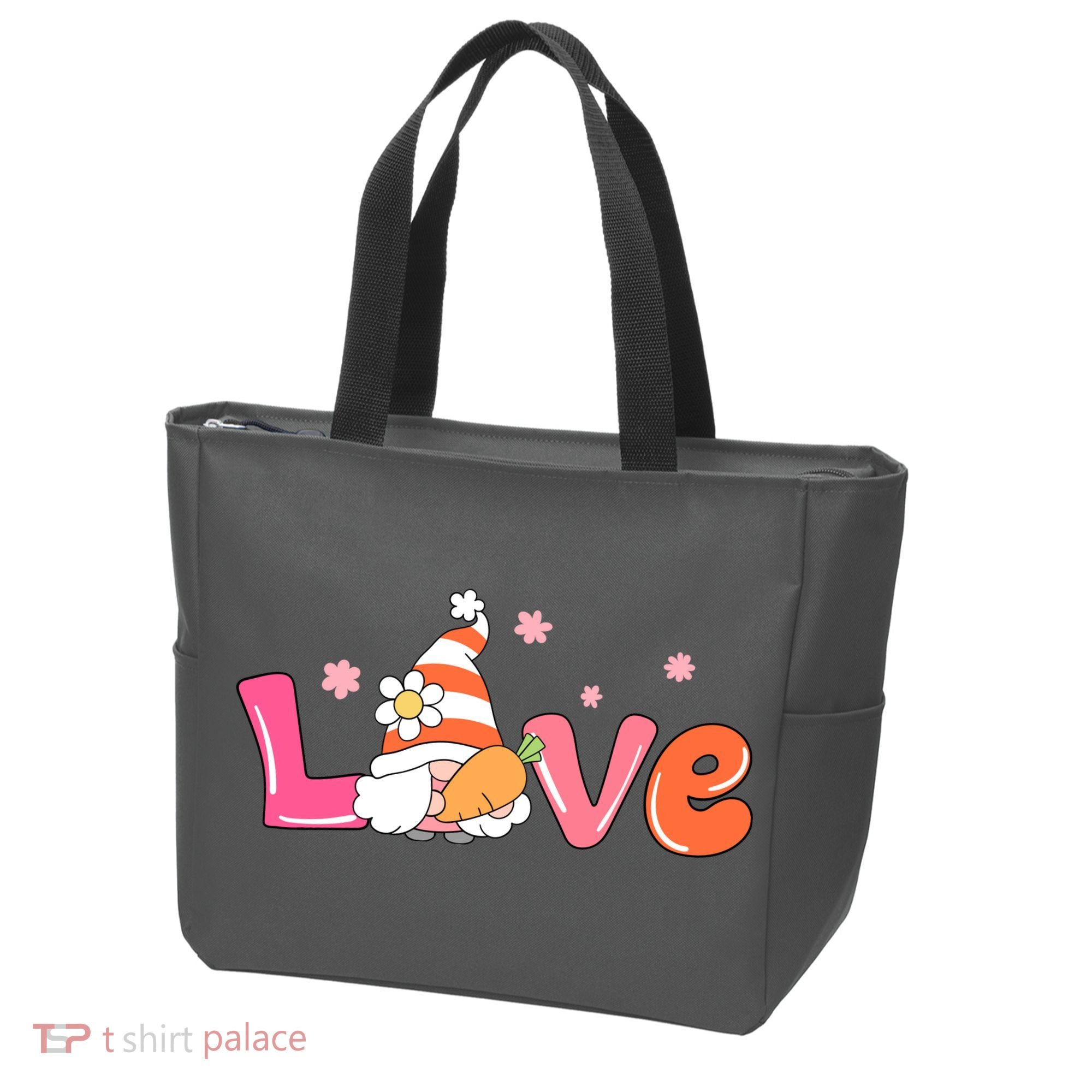 Love Gnome Easter Spring Cute Tote Bag