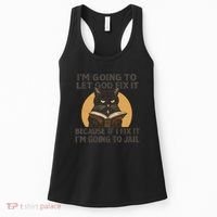 Let God Fix It - Cat Quote Women's Tank Top thumb 0