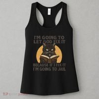 Let God Fix It - Cat Quote Women's Tank Top thumb 3