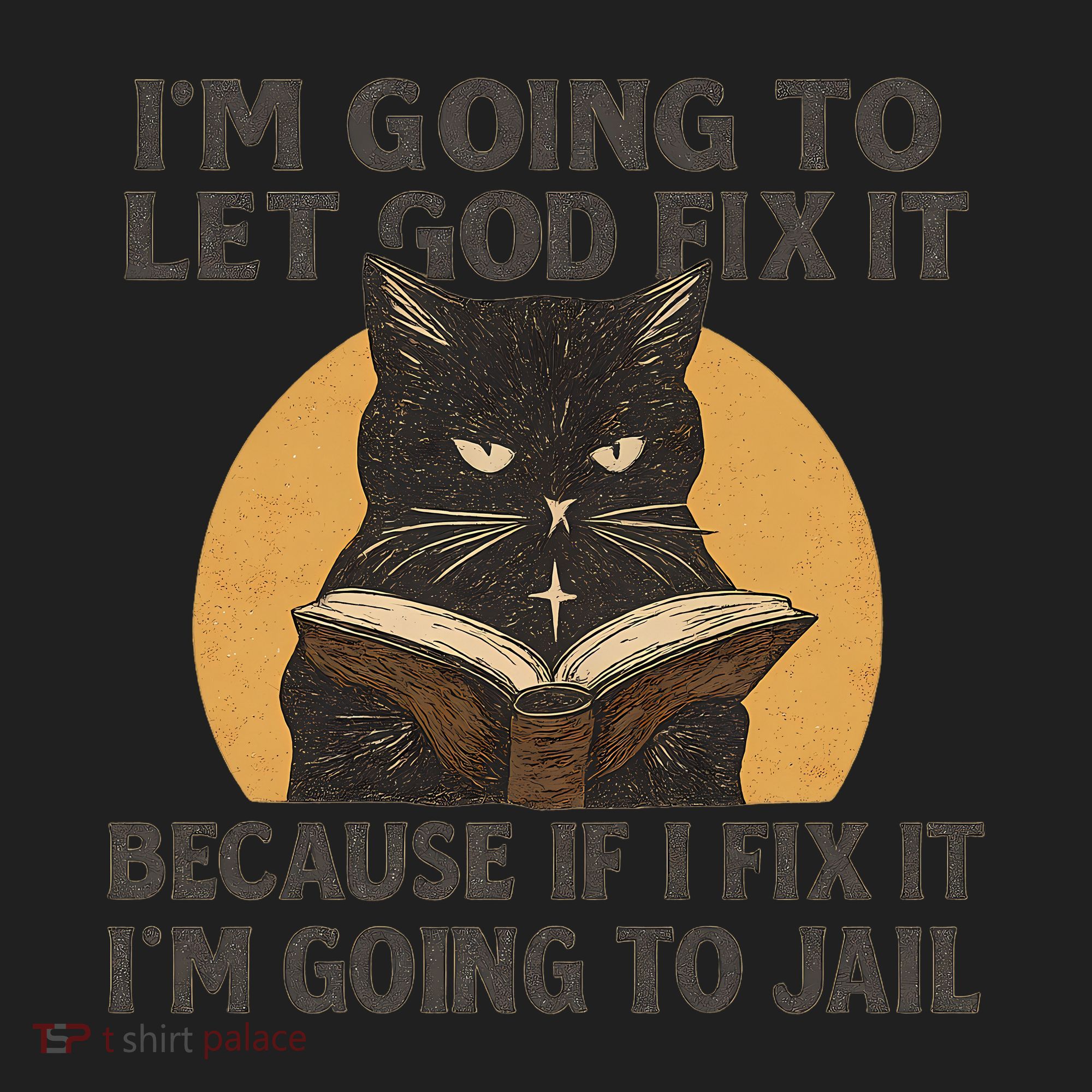 Let God Fix It - Cat Quote Hat