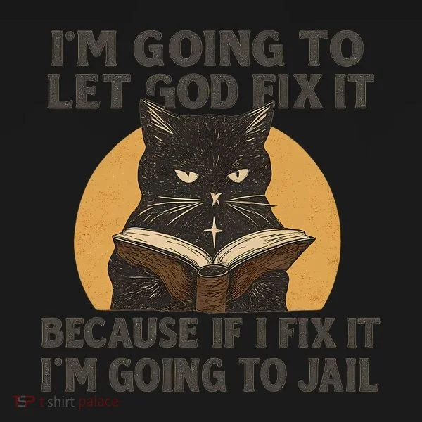Let God Fix It - Cat Quote Toddler Hoodie