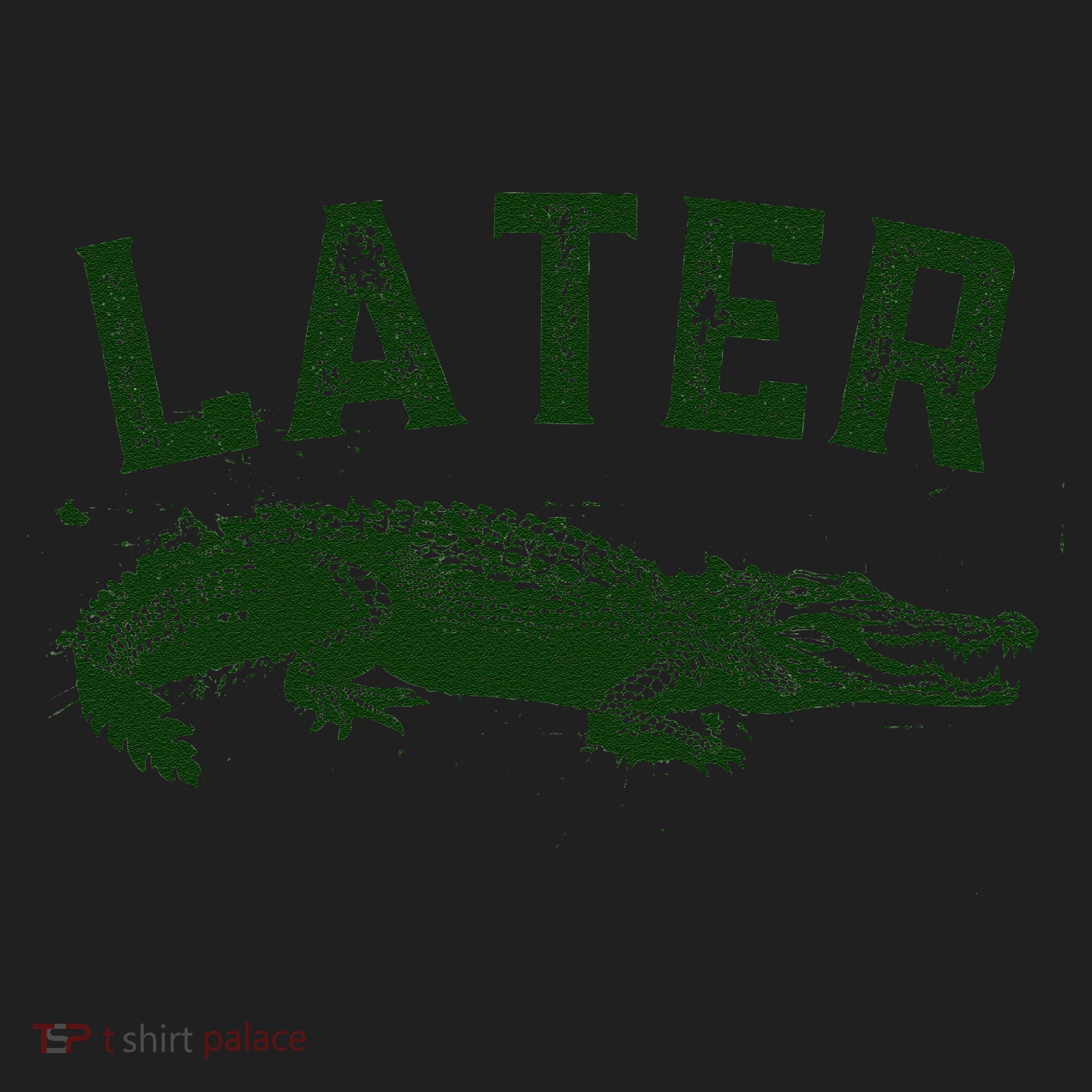 Later Gator Funny Alligator Golf Towel