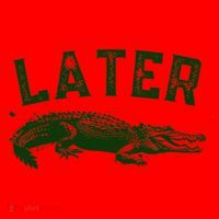 Later Gator Funny Alligator Santa Hat thumb 1