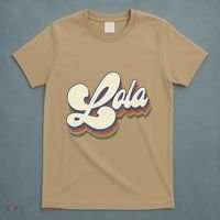 Lola Gifts For Grandma Retro Vintage Mother's Day Lola T-Shirt thumb 5