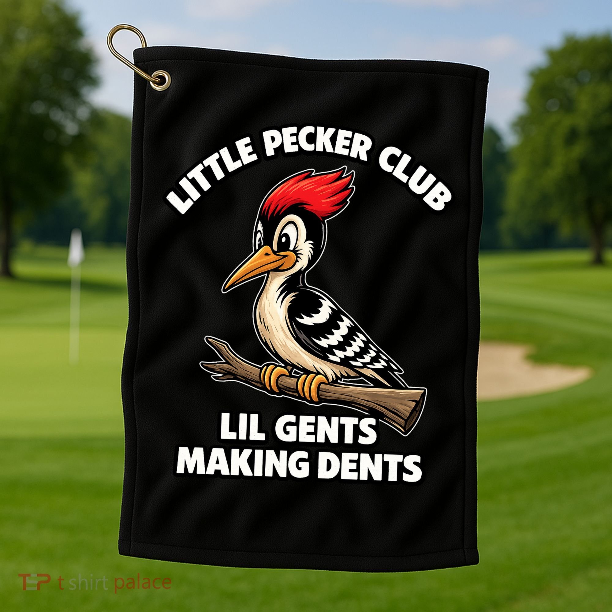 Lil Gent Funny Bird Enthusiast Club Cute Gift Golf Towel