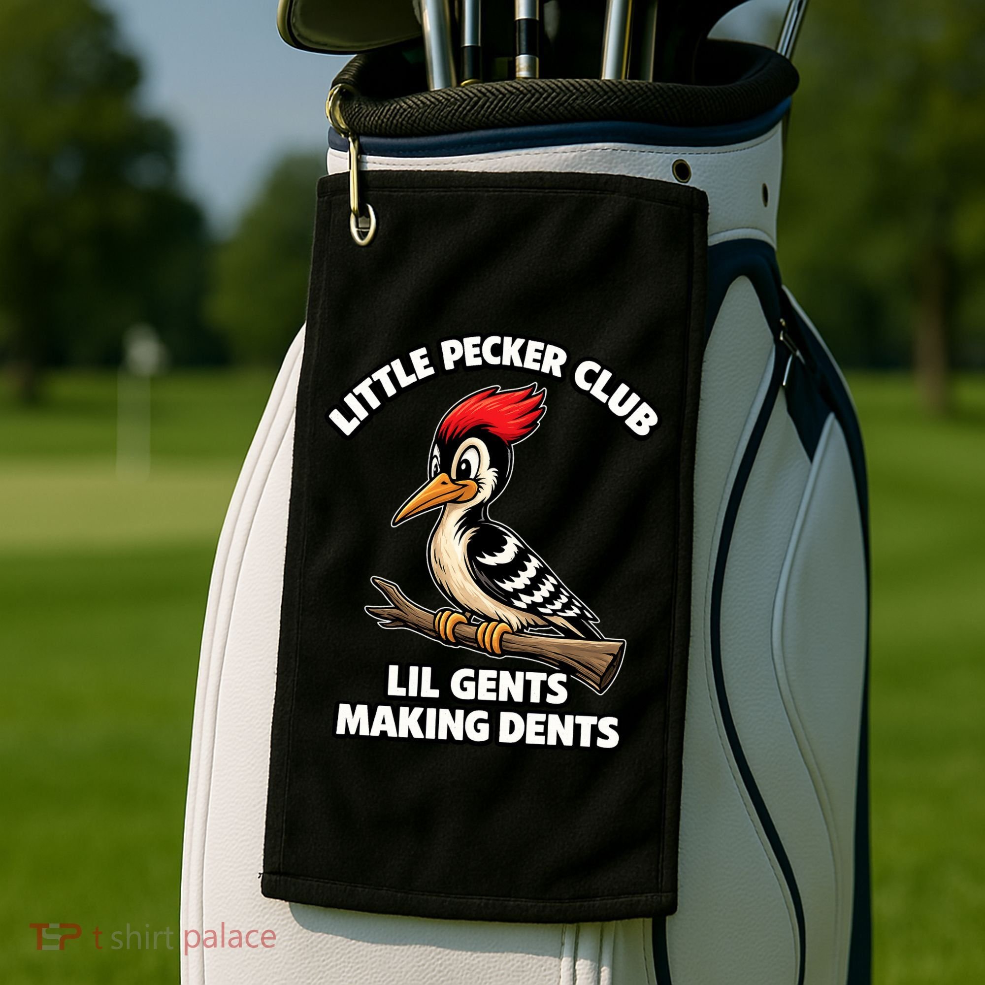 Lil Gent Funny Bird Enthusiast Club Cute Gift Golf Towel
