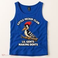 Lil Gent Funny Bird Enthusiast Club Cute Gift Tank Top thumb 2